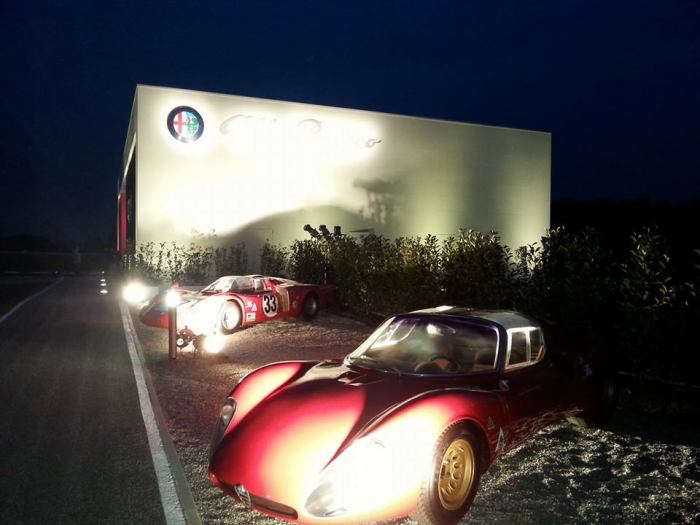 Two other Alfa treasures received the guests just before getting inside the structure. 